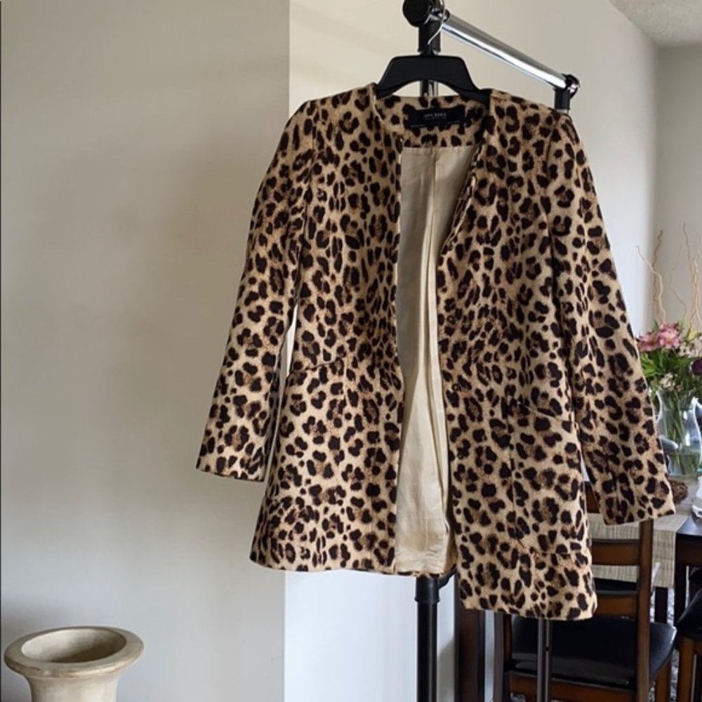 ZARA LEOPARD (ANIMAL) PRINT BLAZER